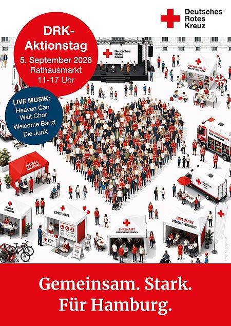 Flyer Ein Flyer des DRK-Aktionstags in Hamburg